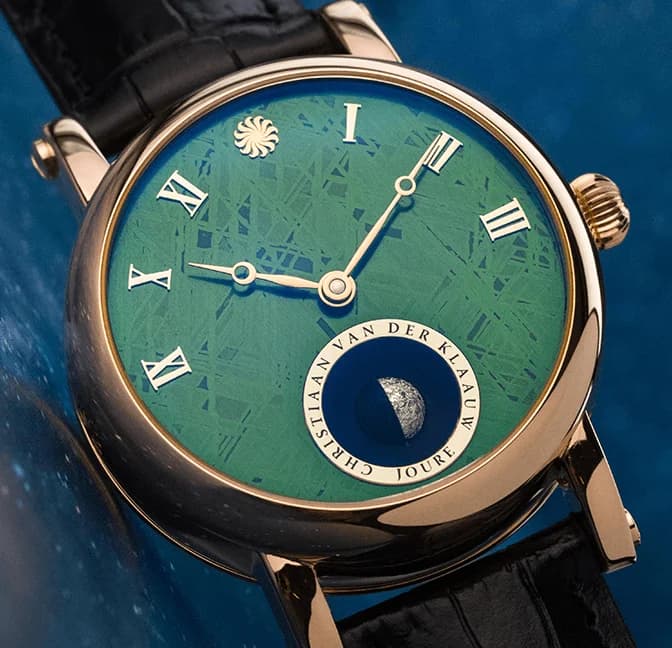 Real Moon with a green meteorite dial